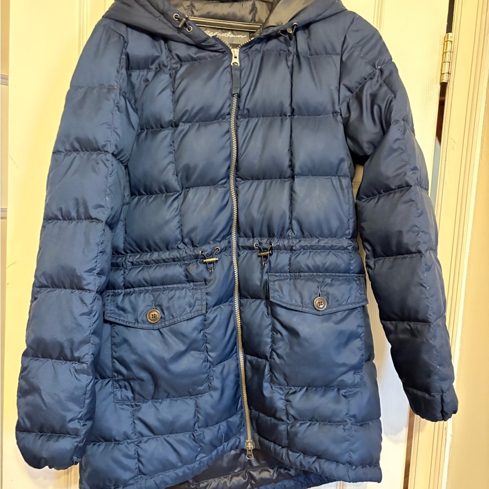 Eddie Bauer Dark Blue Quilted Jacket